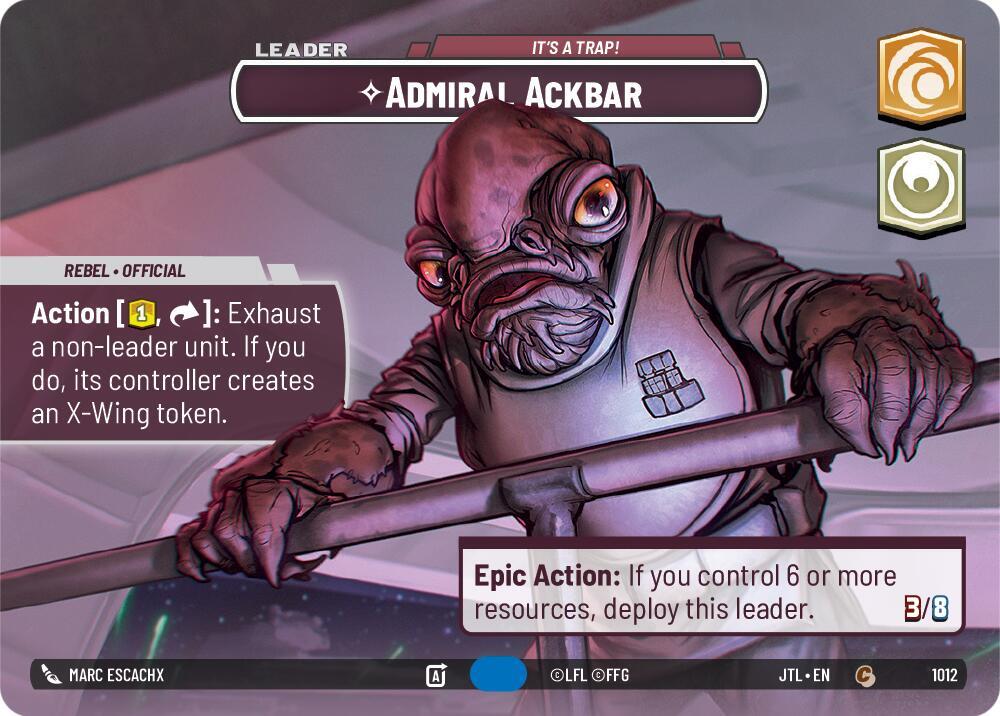 Admiral Ackbar - It's A Trap! (Showcase) card image