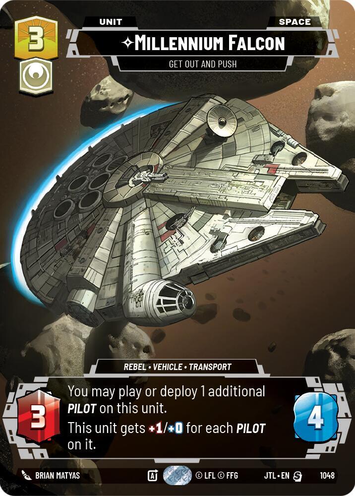 Millennium Falcon - Get Out And Push (Prestige) card image