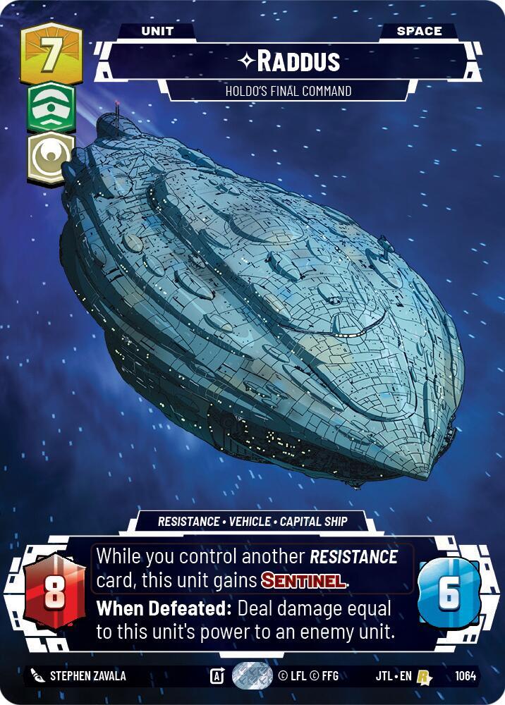 Raddus - Holdo's Final Command (Prestige Foil) card image