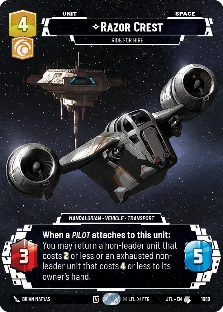 Razor Crest - Ride For Hire (Prestige Foil) card image