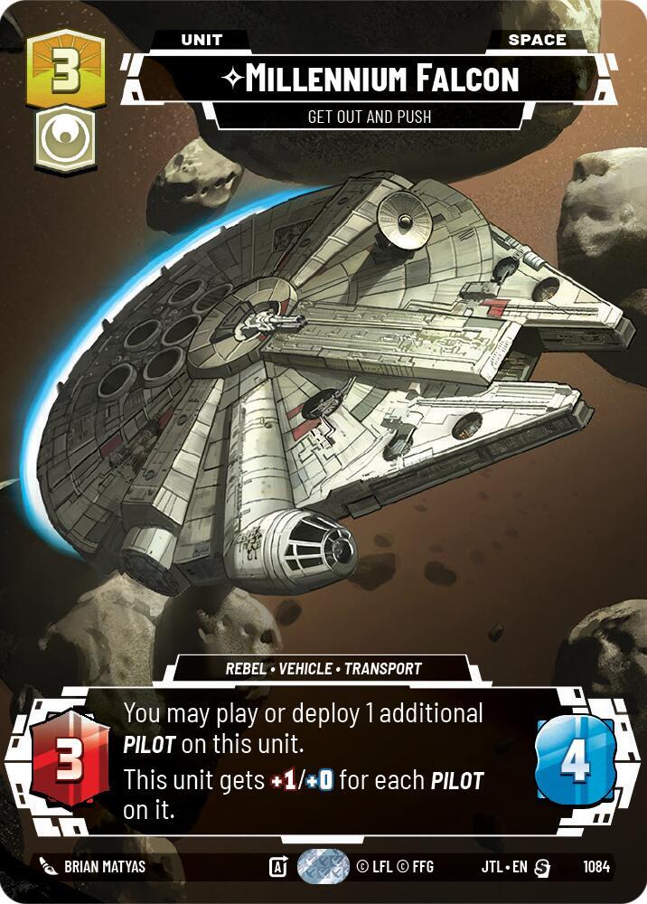 Millennium Falcon - Get Out And Push (Prestige Foil) card image