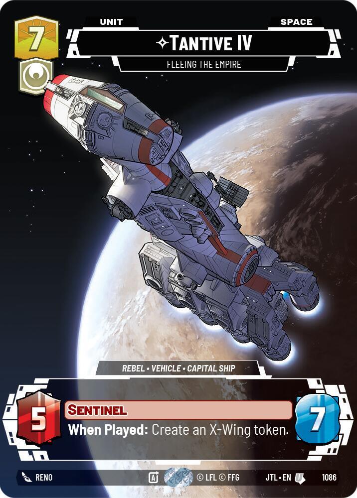 Tantive IV - Fleeing the Empire (Prestige Foil) card image