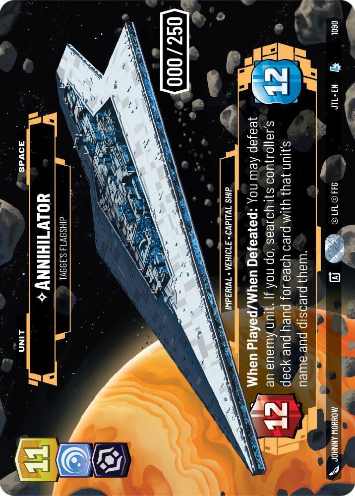 Annihilator - Tagge's Flagship (Serialized) card image