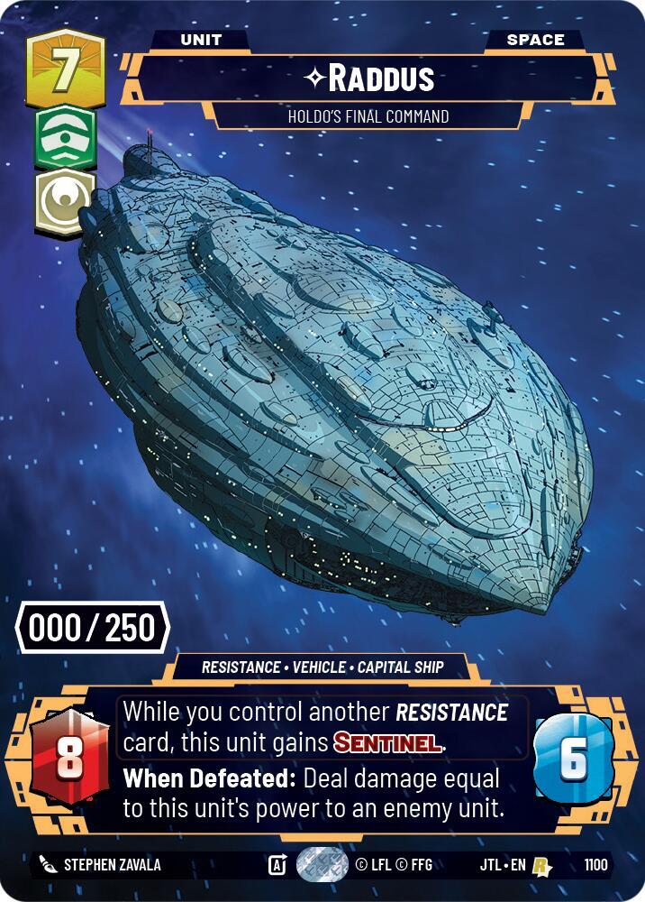 Raddus - Holdo's Final Command (Serialized) card image