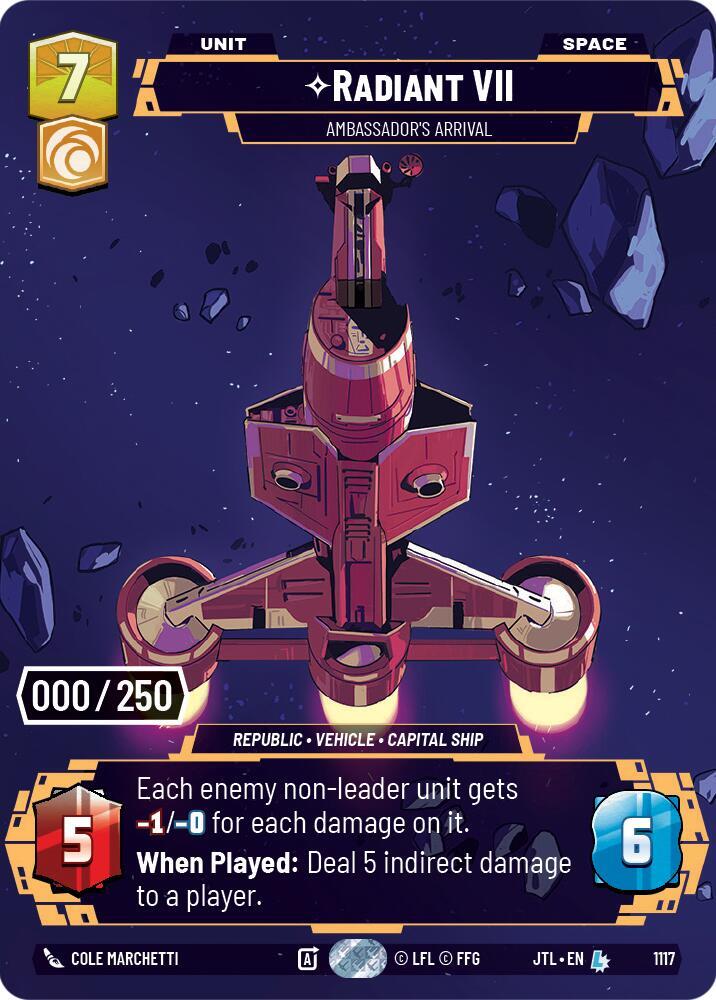 Radiant VII - Ambassadors' Arrival (Serialized) card image