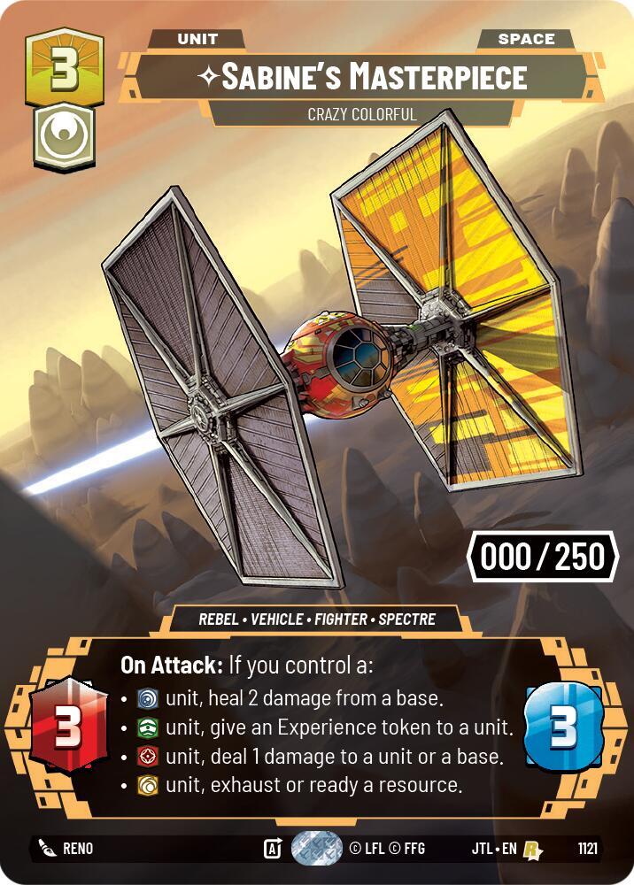 Sabine's Masterpiece - Crazy Colorful (Serialized) card image