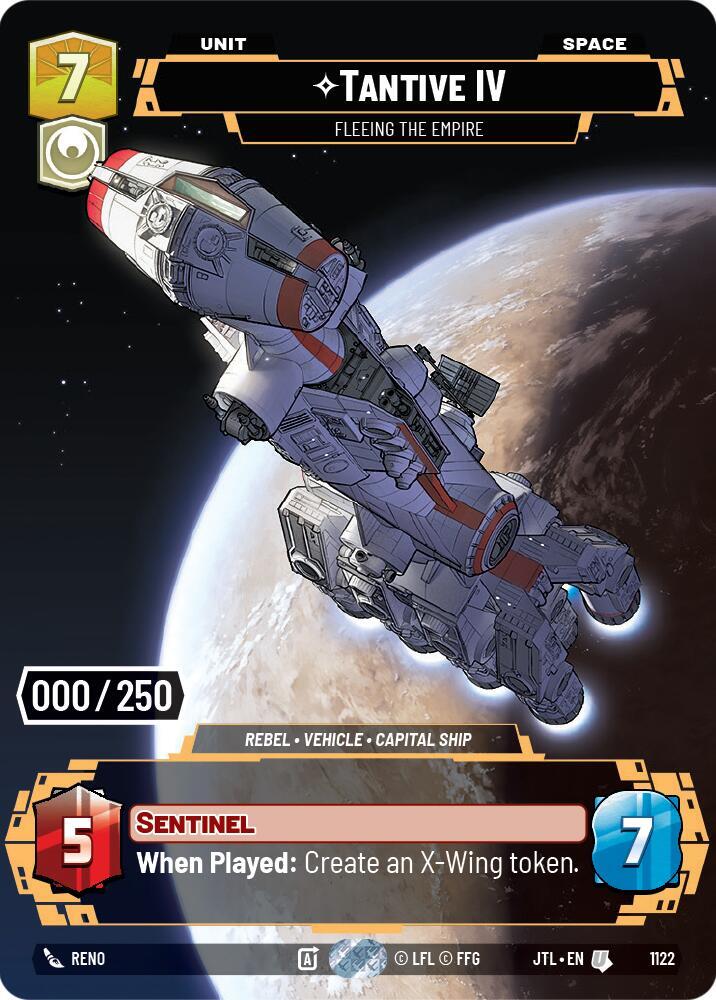 Tantive IV - Fleeing the Empire (Serialized) card image