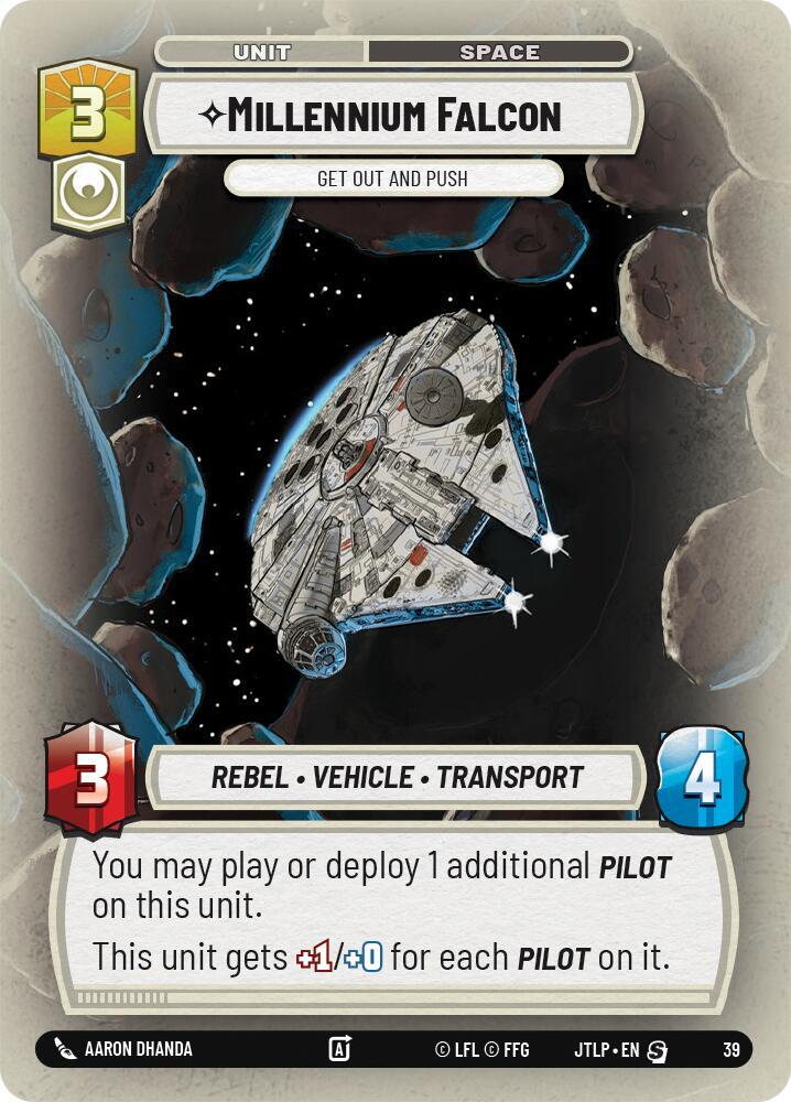 Millennium Falcon - Get Out And Push (Foil) card image