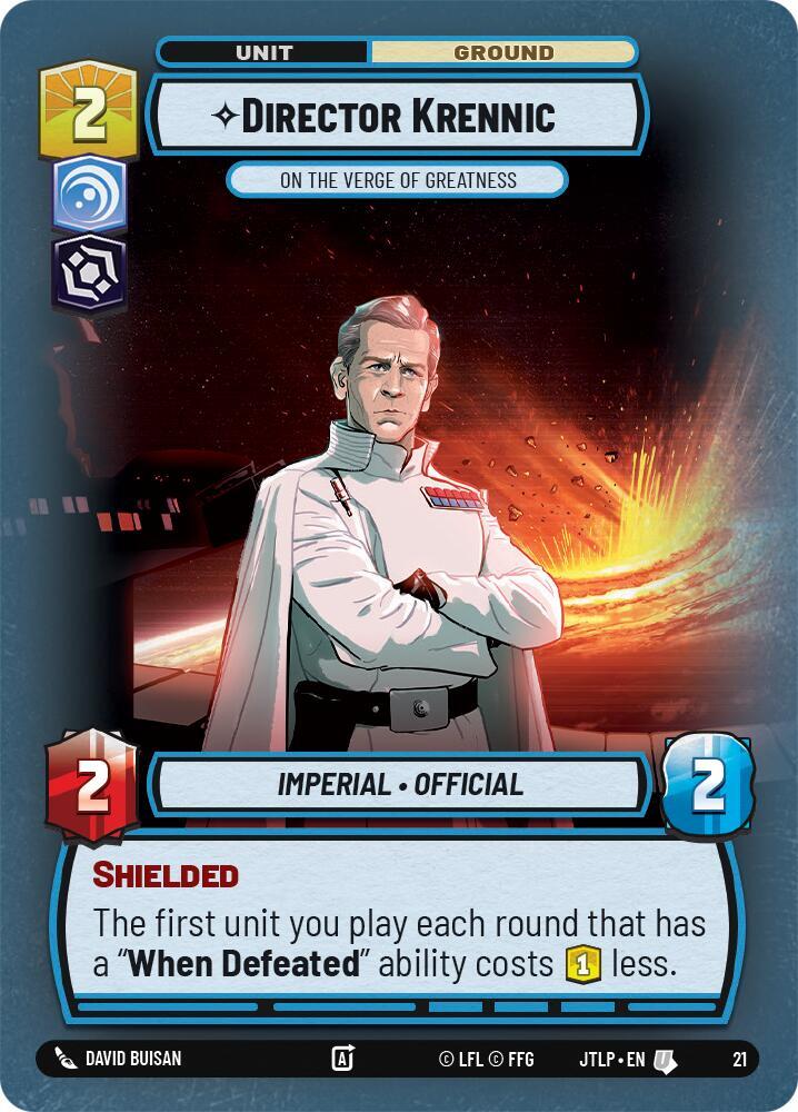 Director Krennic - On the Verge of Greatness (Foil) card image