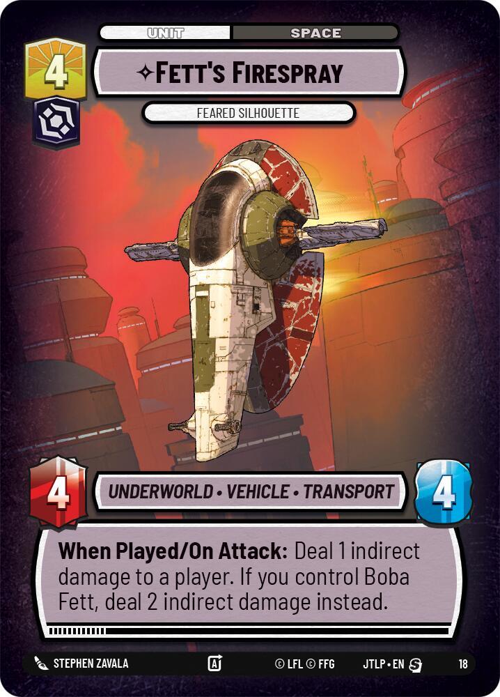 Fett's Firespray - Feared Silhouette card image