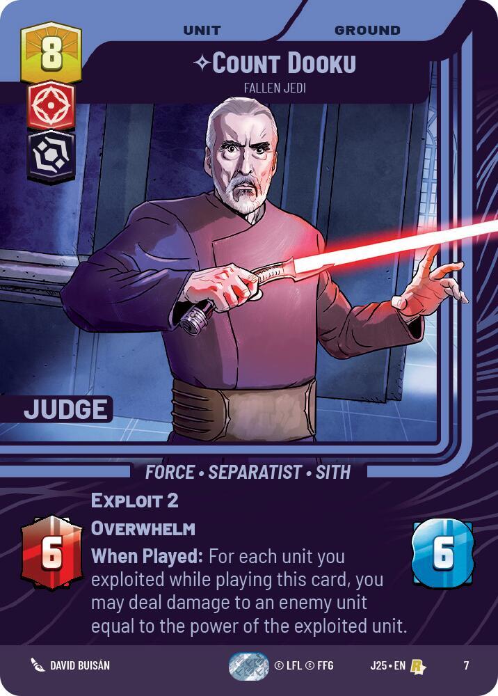 Count Dooku - Fallen Jedi card image