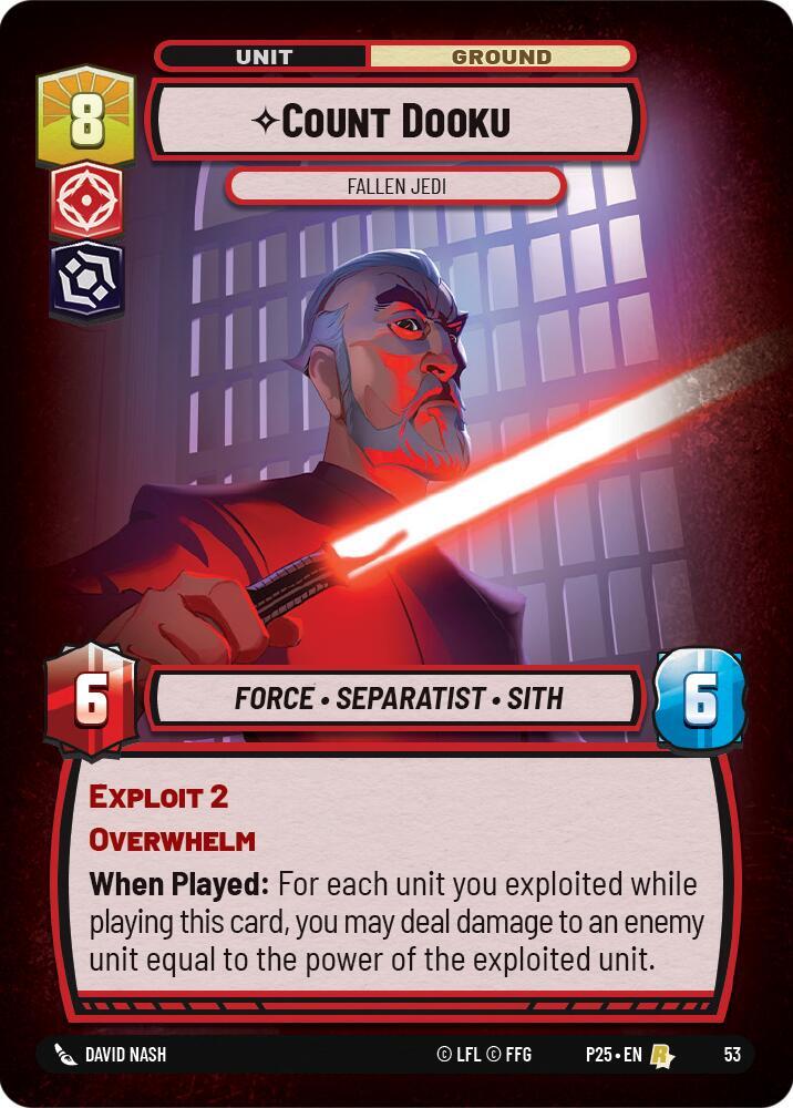 Count Dooku - Fallen Jedi card image