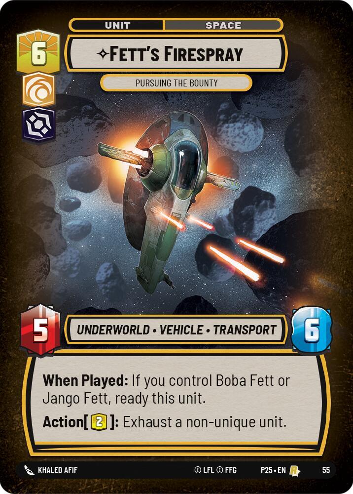 Fett's Firespray - Pursuing the Bounty card image