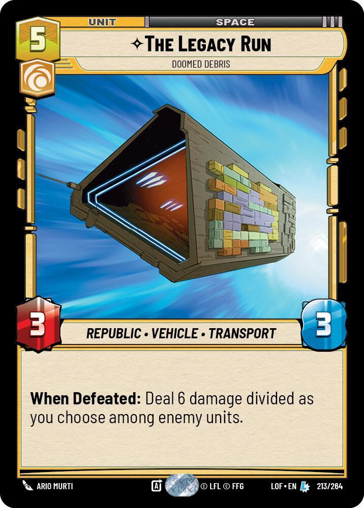 The Legacy Run - Doomed Debris card image