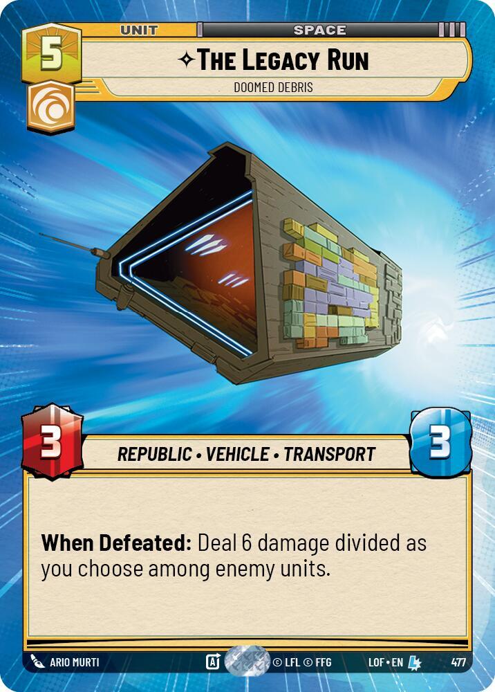 The Legacy Run - Doomed Debris (Hyperspace) card image
