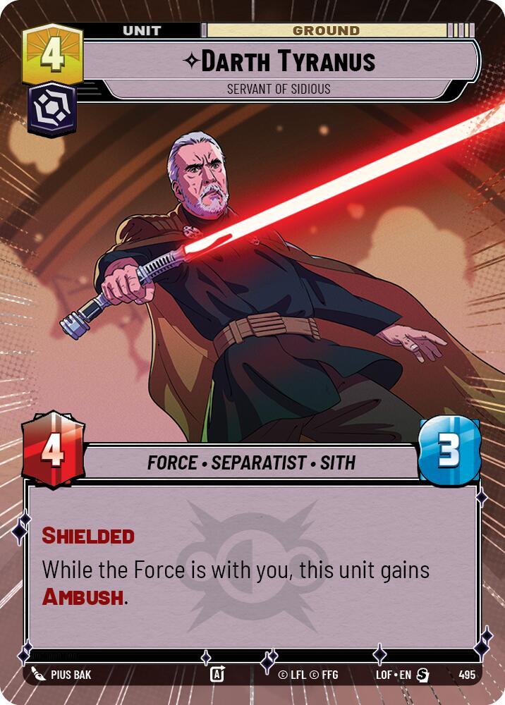 Darth Tyranus - Servant of Sidious (Hyperspace) card image