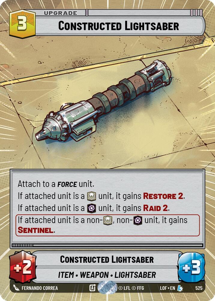 Constructed Lightsaber (Hyperspace) card image