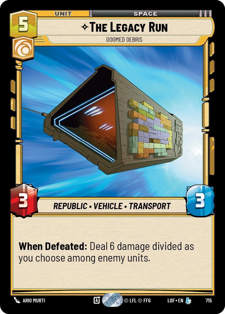 The Legacy Run - Doomed Debris (Foil) card image