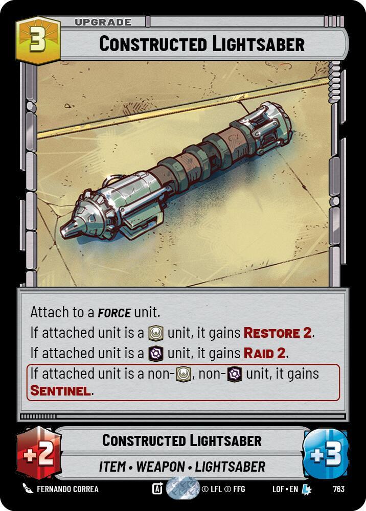 Constructed Lightsaber (Foil) card image