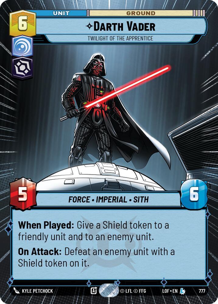 Darth Vader - Twilight of the Apprentice (Hyperspace Foil) card image