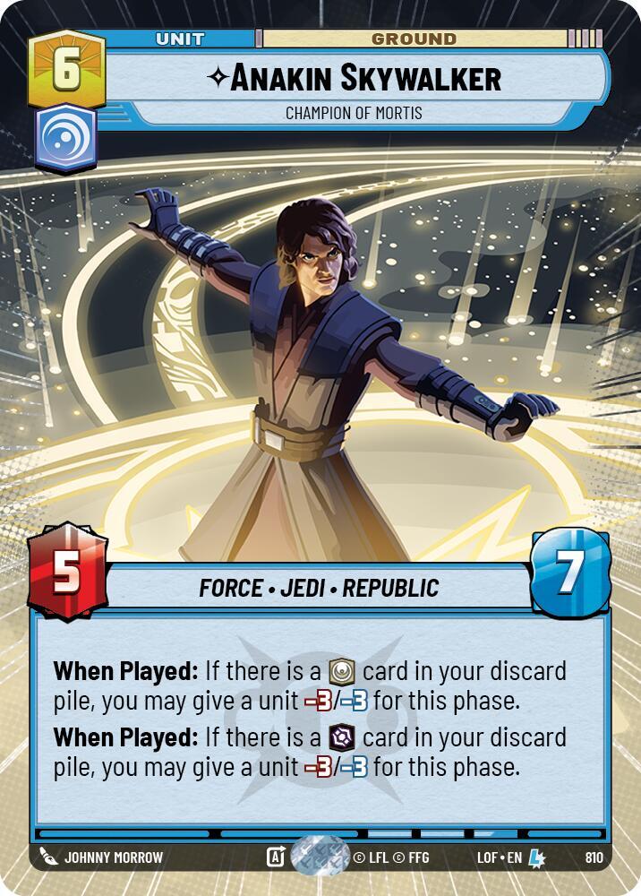 Anakin Skywalker - Champion of Mortis (Hyperspace Foil) card image