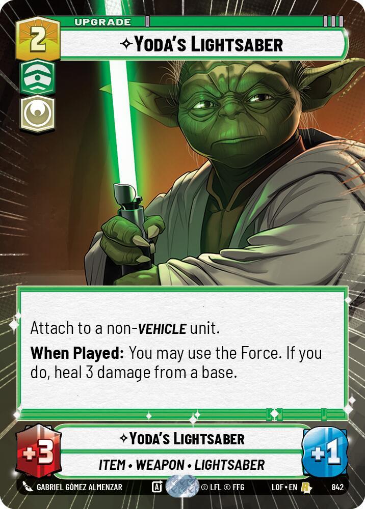 Yoda's Lightsaber (Hyperspace Foil) card image