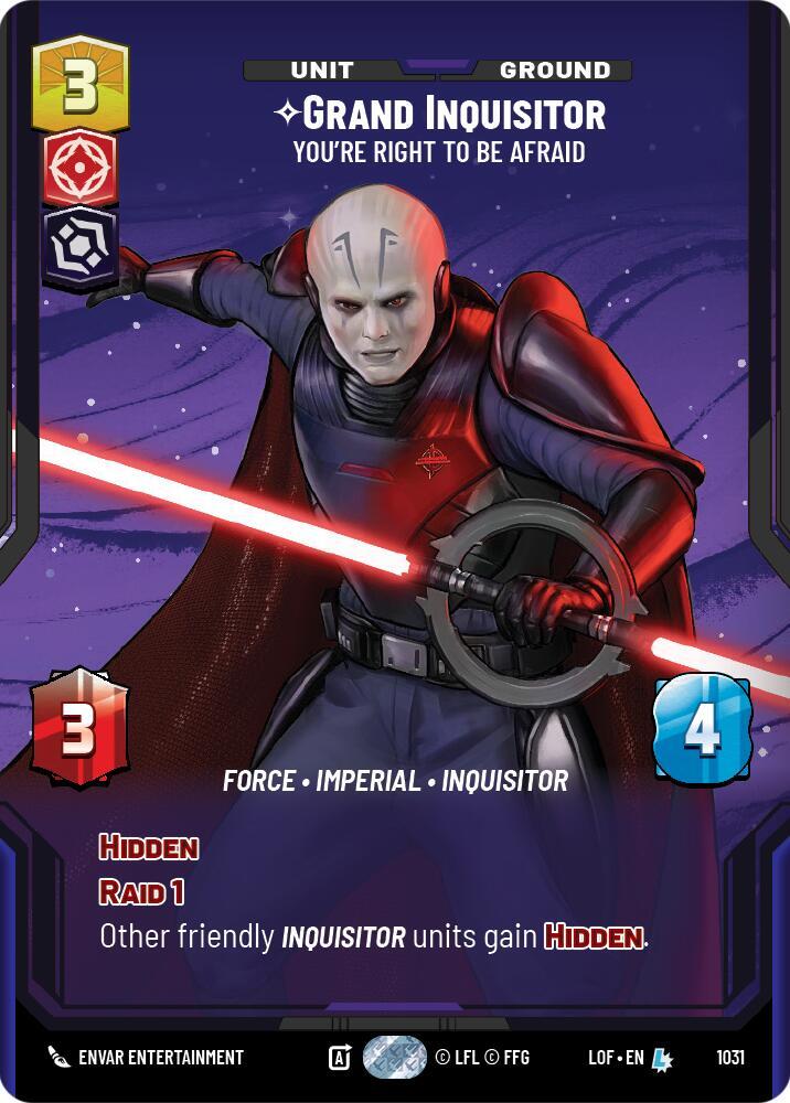 Grand Inquisitor - You're Right to Be Afraid (Prestige) card image