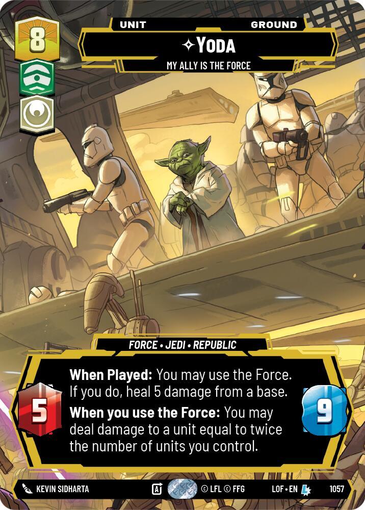 Yoda - My Ally is the Force (Prestige) card image