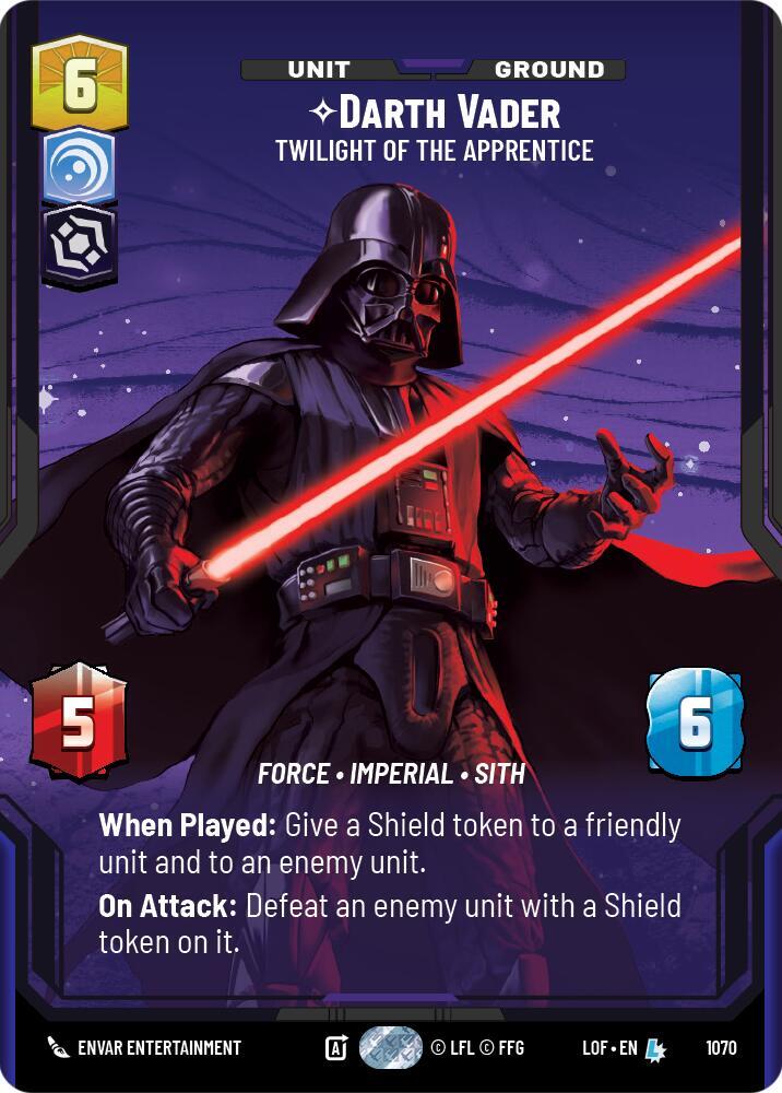Darth Vader - Twilight of the Apprentice (Prestige Foil) card image
