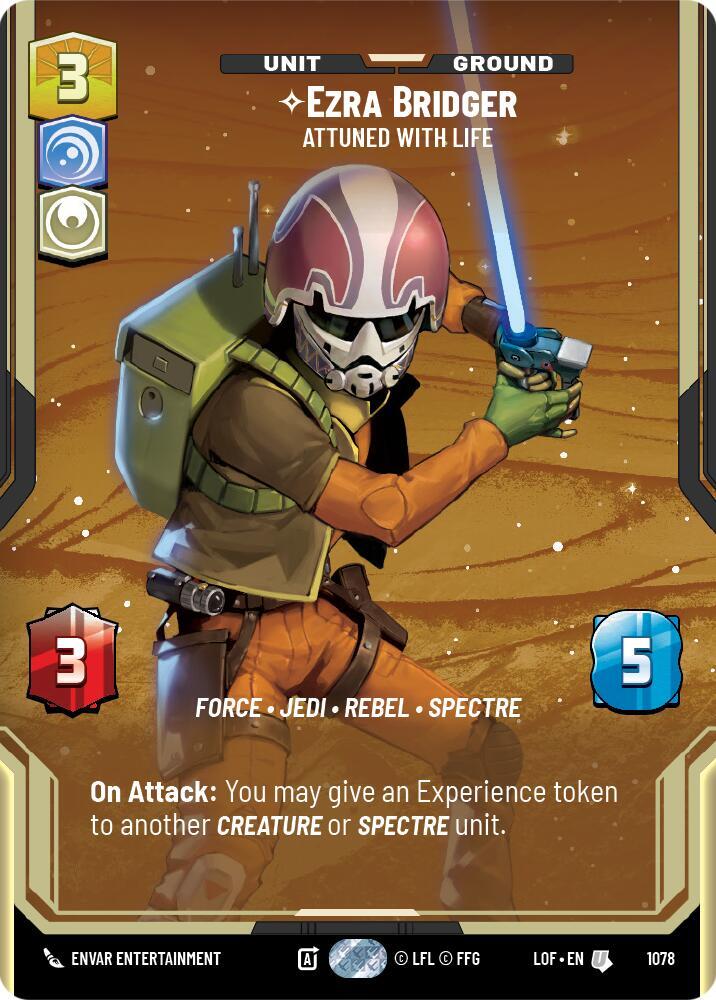 Ezra Bridger - Attuned With Life (Prestige Foil) card image