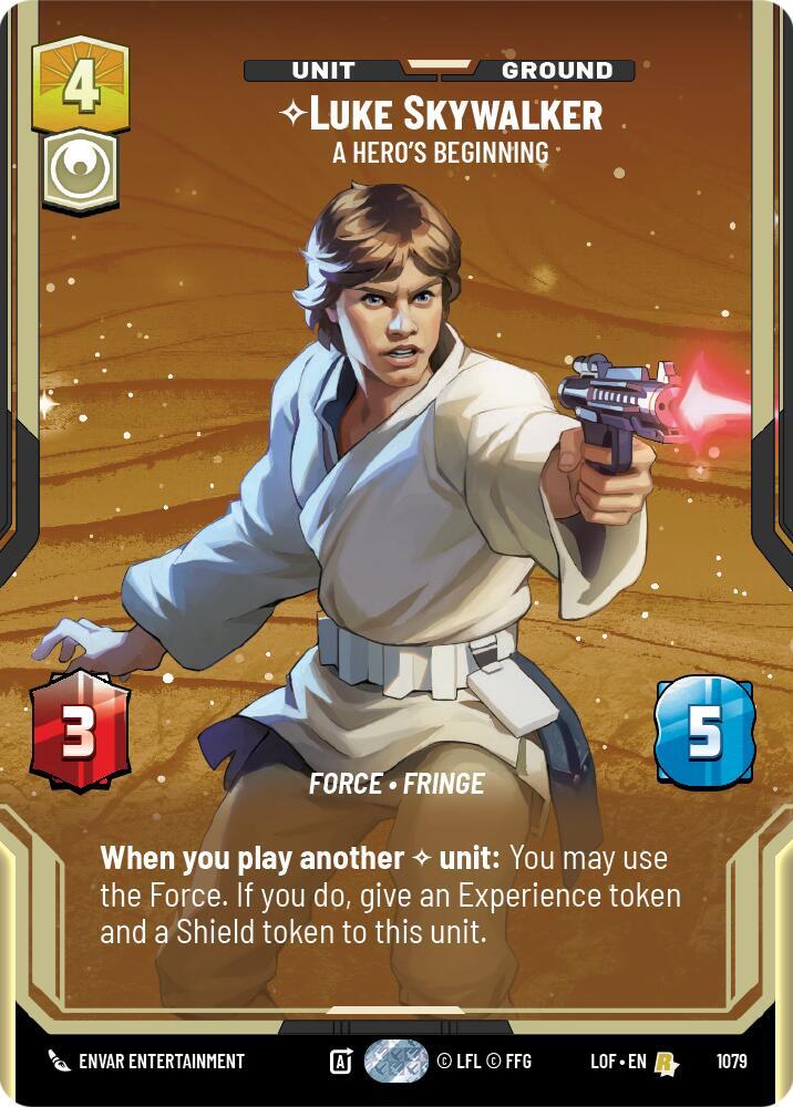 Luke Skywalker - A Hero's Beginning (Prestige Foil) card image