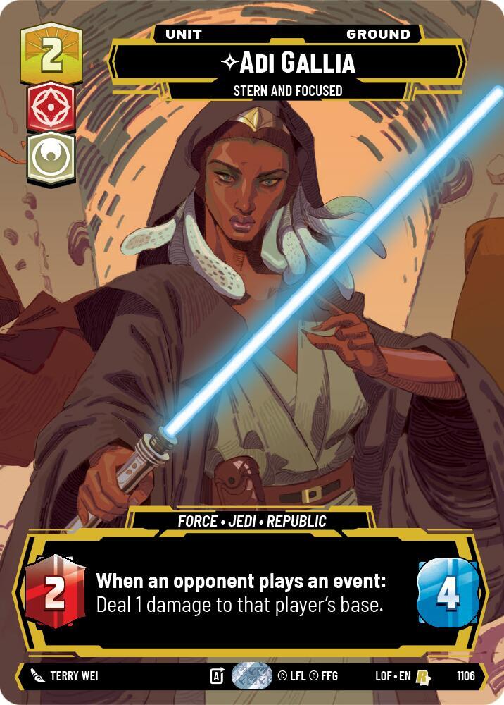 Adi Gallia - Stern and Focused (Prestige Foil) card image