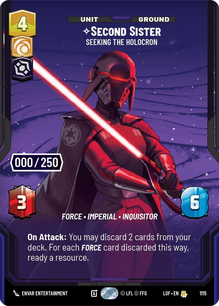 Second Sister - Seeking the Holocron (Serialized) card image