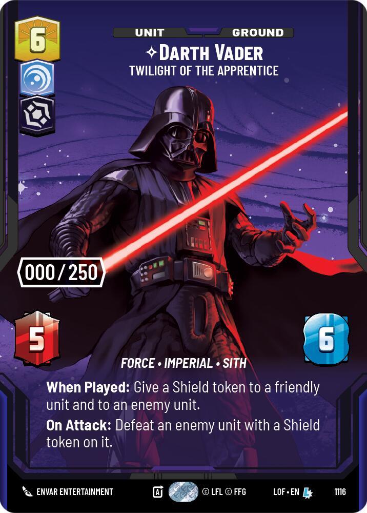 Darth Vader - Twilight of the Apprentice (Serialized) card image