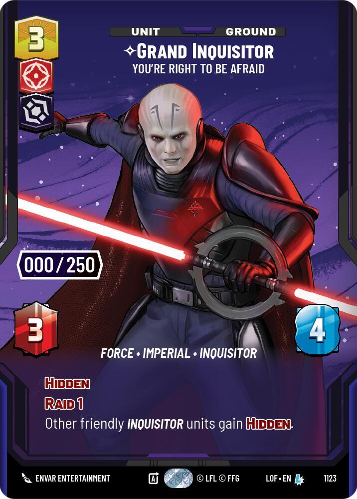 Grand Inquisitor - You're Right to Be Afraid (Serialized) card image