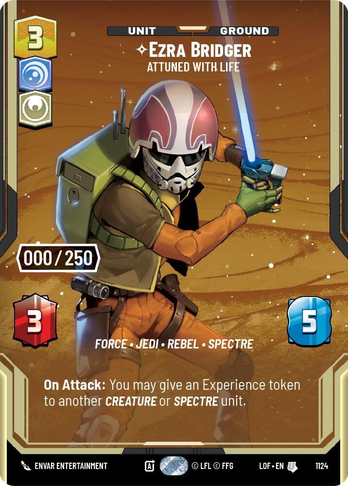 Ezra Bridger - Attuned With Life (Serialized) card image