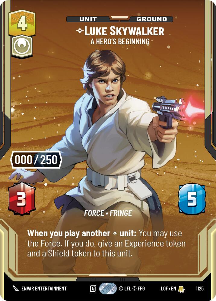 Luke Skywalker - A Hero's Beginning (Serialized) card image