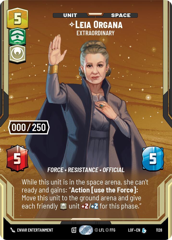 Leia Organa - Extraordinary (Serialized) card image