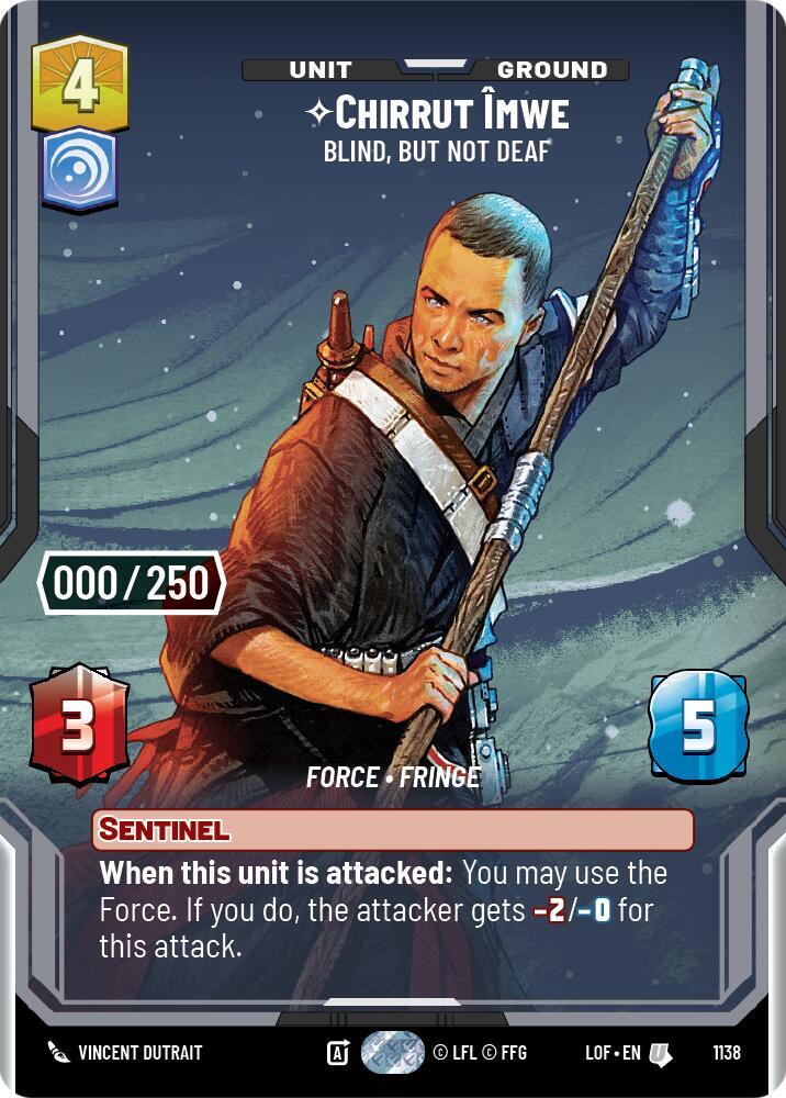 Chirrut Imwe - Blind, but not Deaf (Serialized) card image