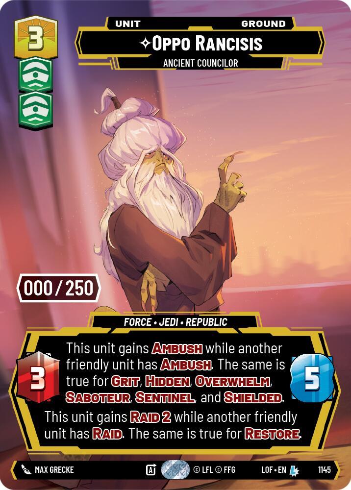 Oppo Rancisis - Ancient Councilor (Serialized) card image