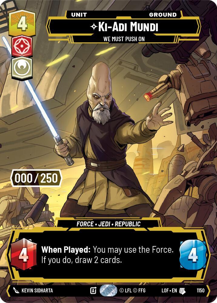 Ki-Adi-Mundi - We Must Push On (Serialized) card image