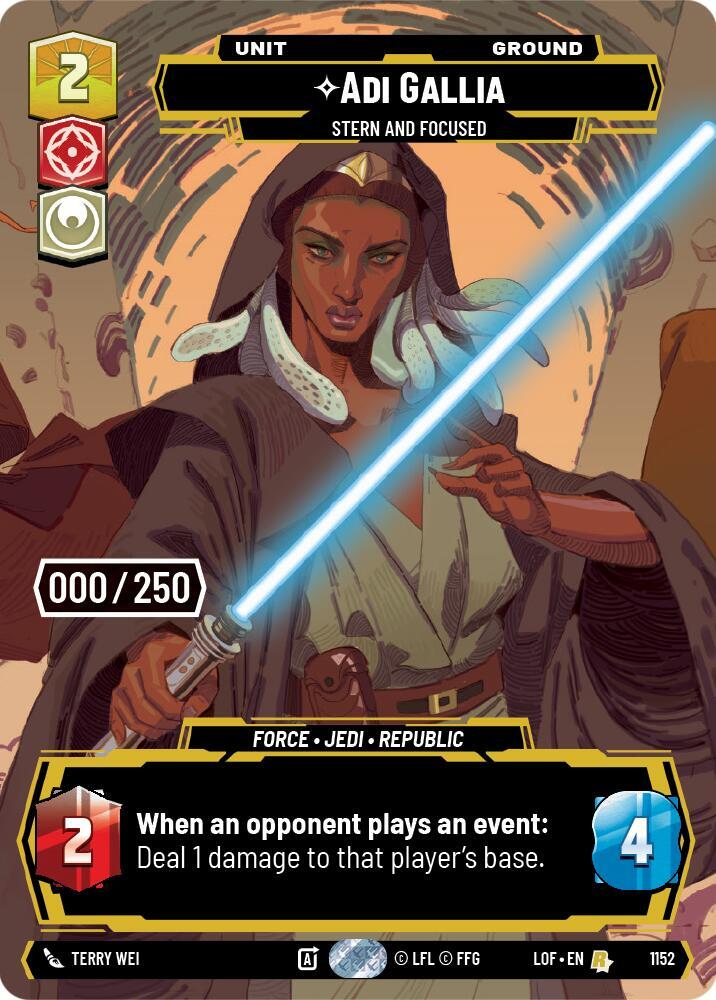 Adi Gallia - Stern and Focused (Serialized) card image
