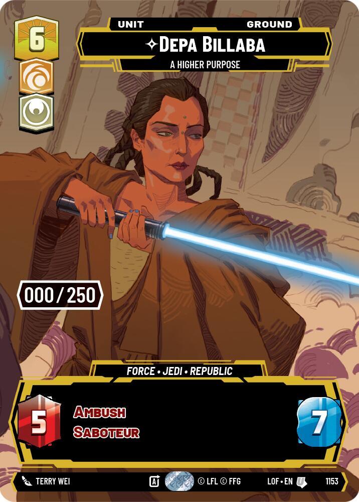 Depa Billaba - A Higher Purpose (Serialized) card image