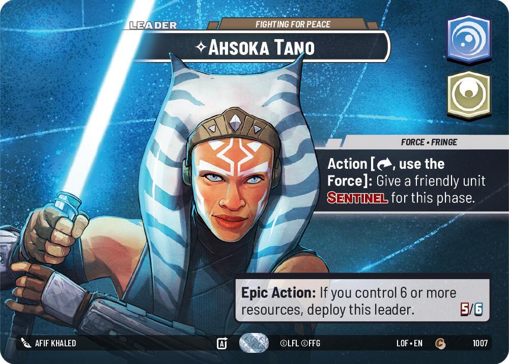 Ahsoka Tano - Fighting For Peace (Showcase) card image