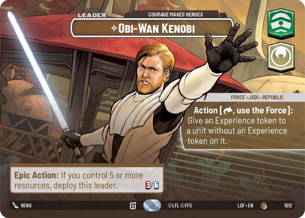 Obi-Wan Kenobi - Courage Makes Heroes (Showcase) card image