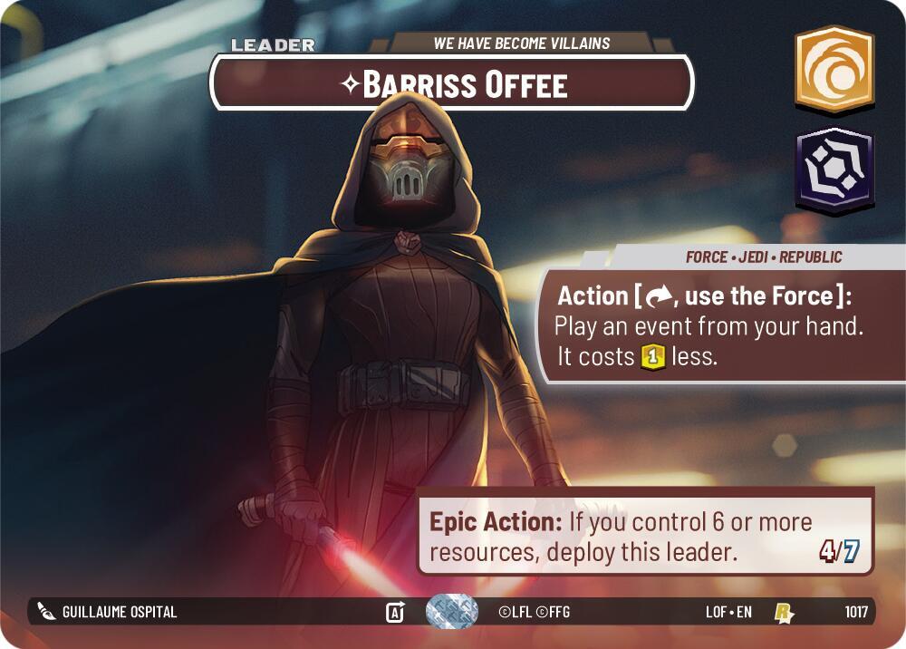 Barriss Offee - We Have Become Villains (Showcase) card image