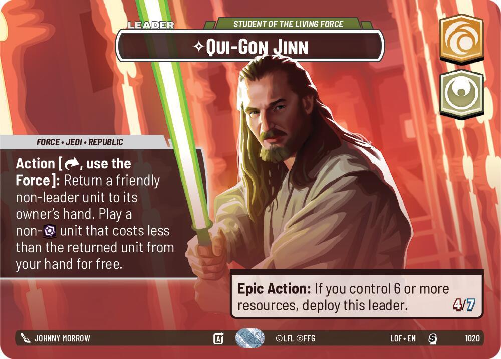 Qui-Gon Jinn - Student of the Living Force (Showcase) card image