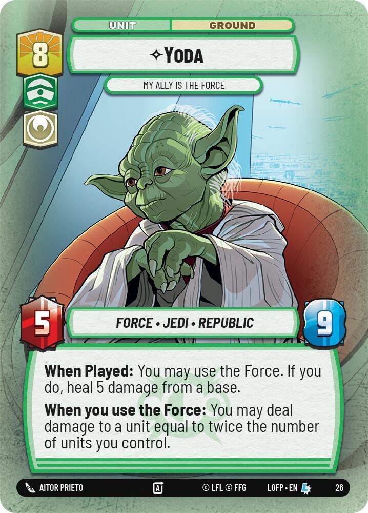 Yoda - My Ally is the Force (Foil) card image