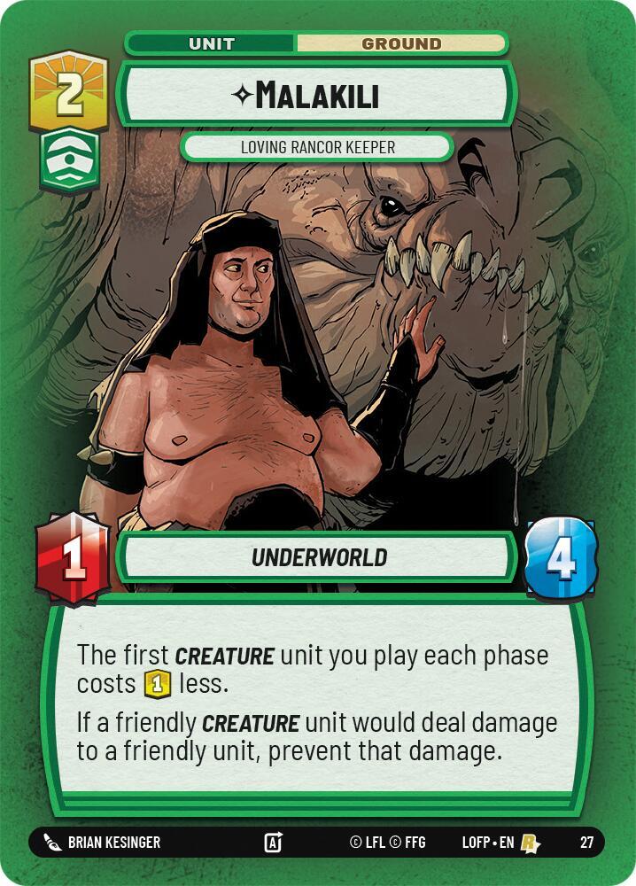 Malakili - Loving Rancor Keeper (Foil) card image