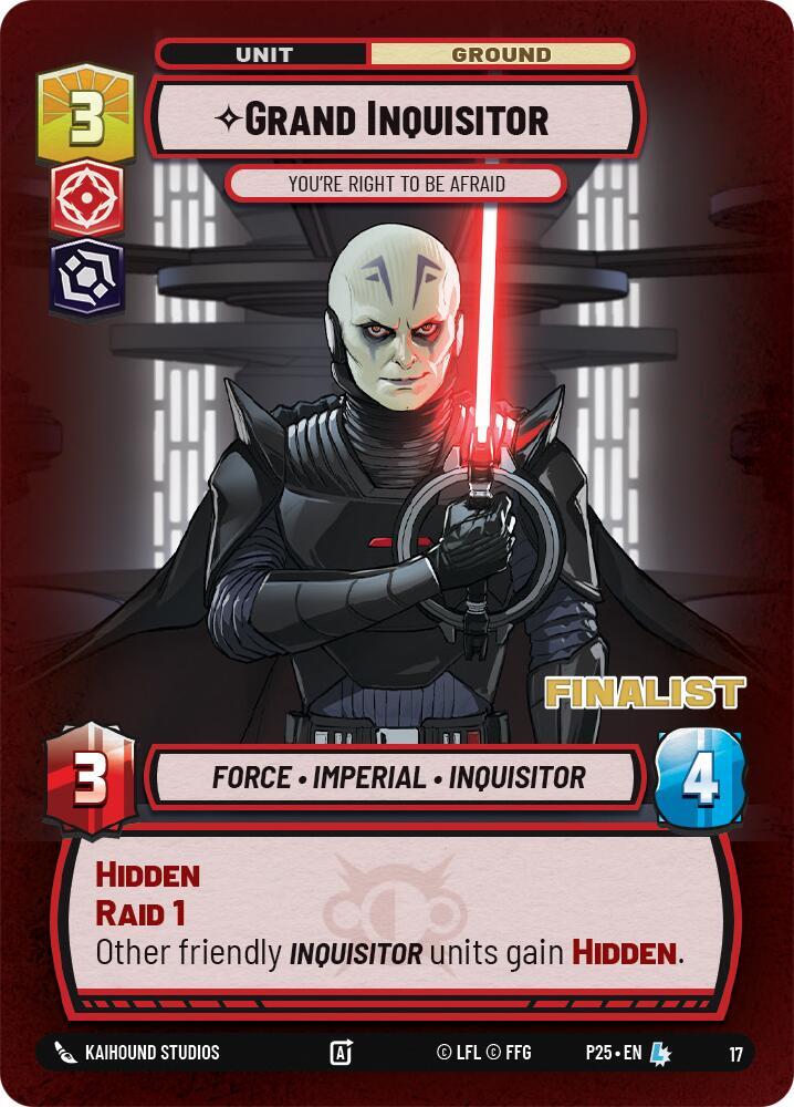 Grand Inquisitor - You're Right to Be Afraid (Finalist) card image